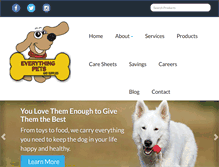 Tablet Screenshot of everythingpetsandsupplies.com